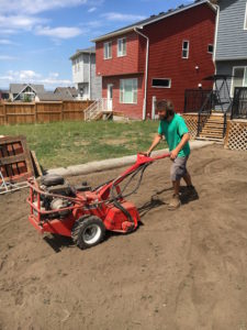 Rototilling and weed removal in calgary yard